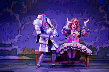 Steven Wren and Headless Knight in Sleeping Beauty at Eden Court Theatre, Inverness