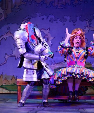 Steven Wren and Headless Knight in Sleeping Beauty at Eden Court Theatre, Inverness