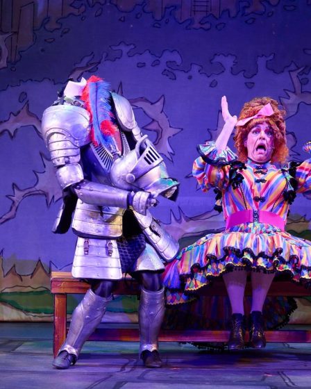 Steven Wren and Headless Knight in Sleeping Beauty at Eden Court Theatre, Inverness